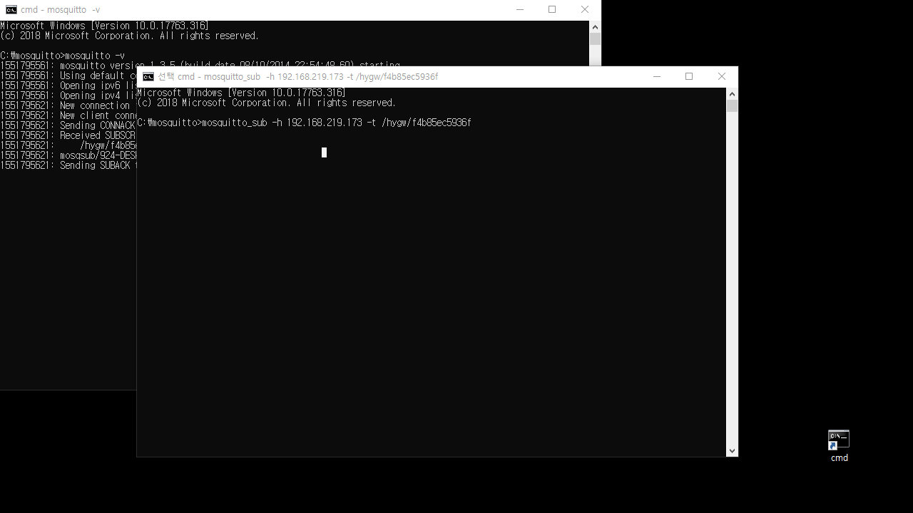 Hygate WiFi MQTT 브로커 설정 및 JSON 데이터 연동